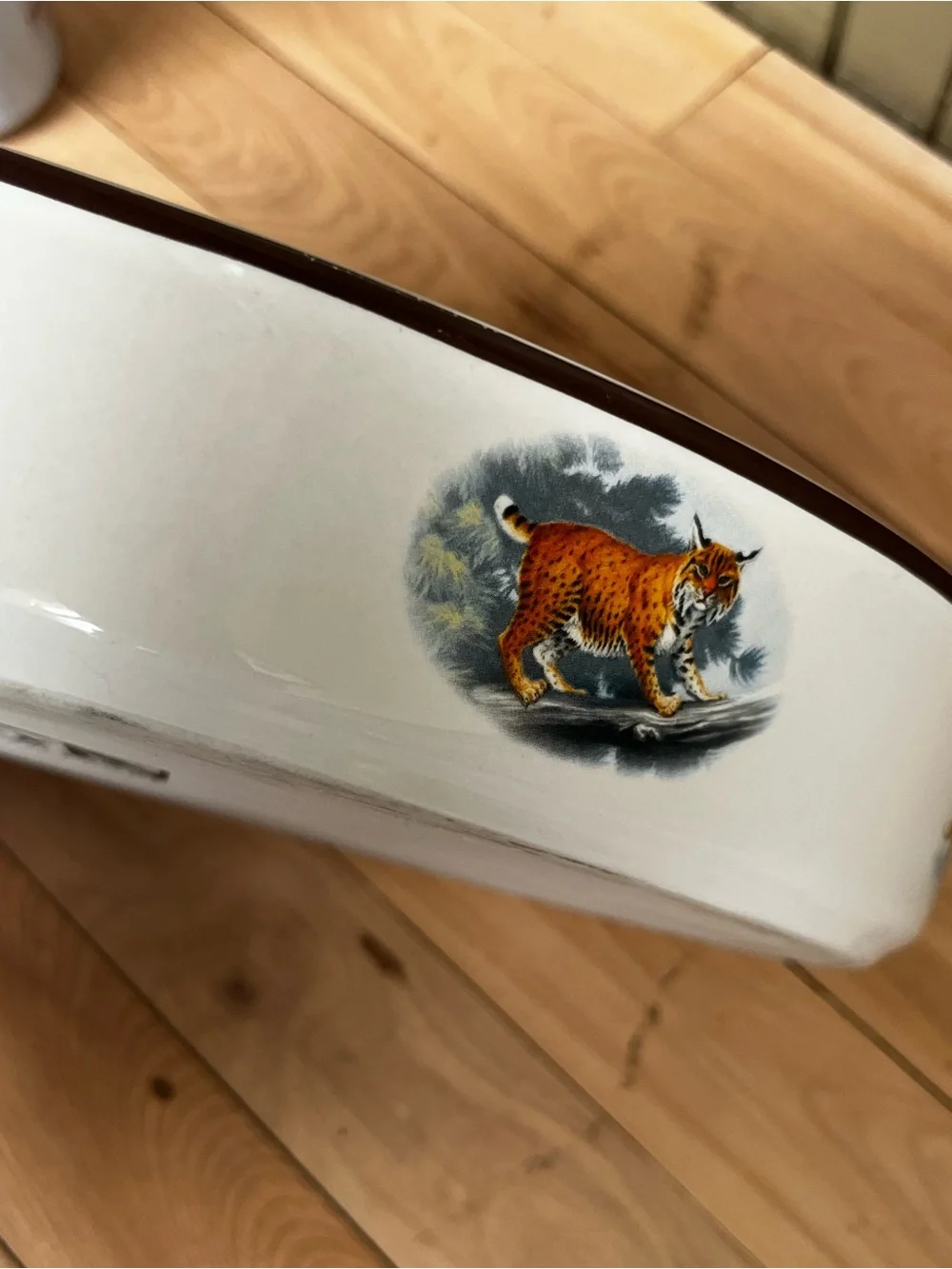 National wildlife Federation wildlife motive Ceramic Oval Baking Dish